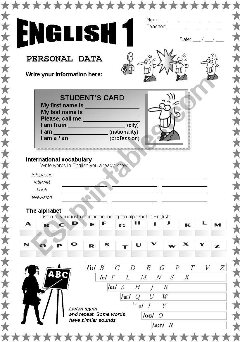 day-one-first-english-class-5-pages-esl-worksheet-by-bruna-dutra