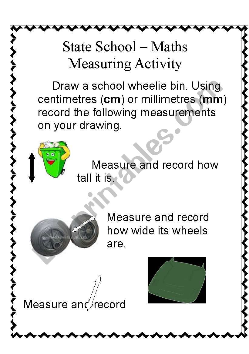 Maths - Bin Measuring Activity