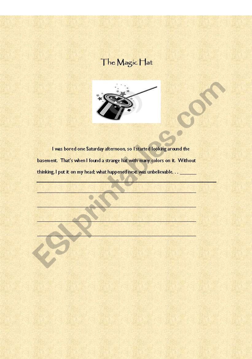 WRITING ACTIVITY 5 worksheet