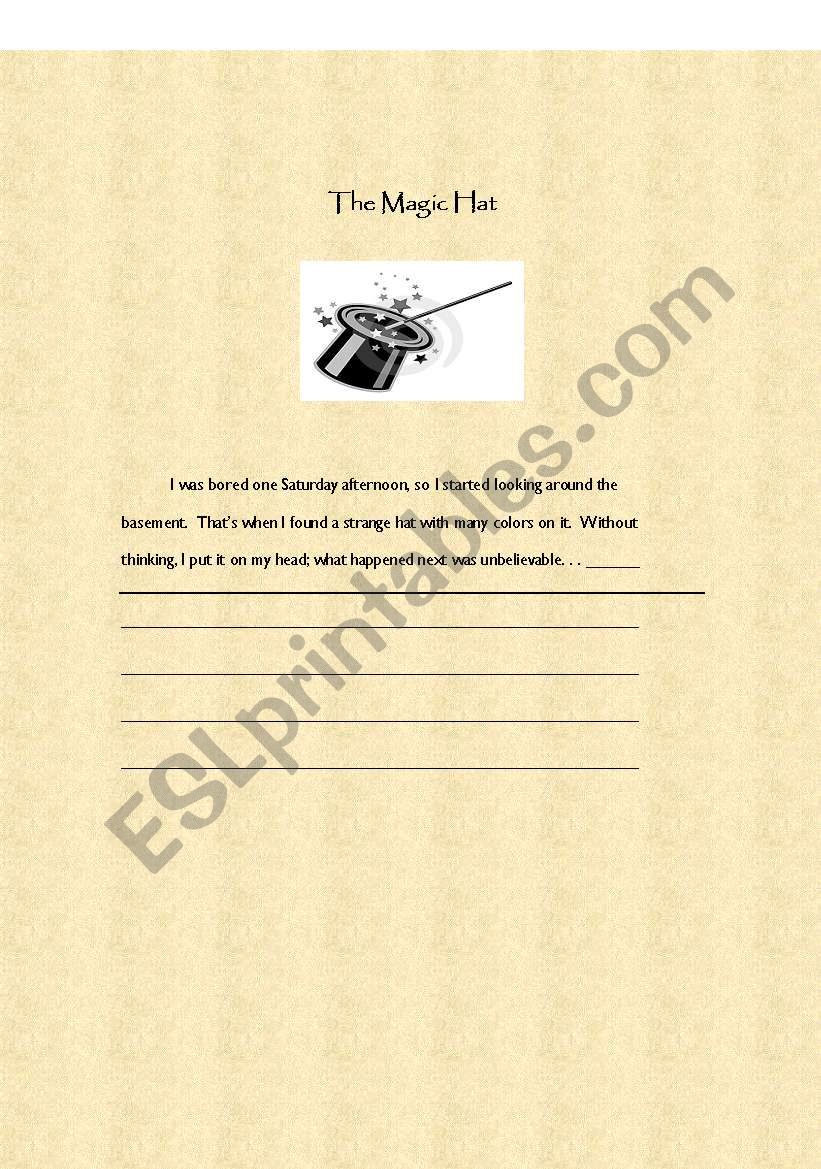 WRITING ACTIVITY 5 worksheet