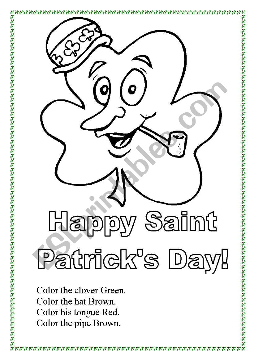 Saint Patricks day! worksheet