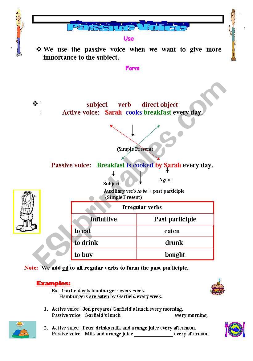 Passive Voice worksheet