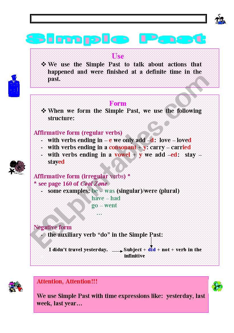 Simple past worksheet