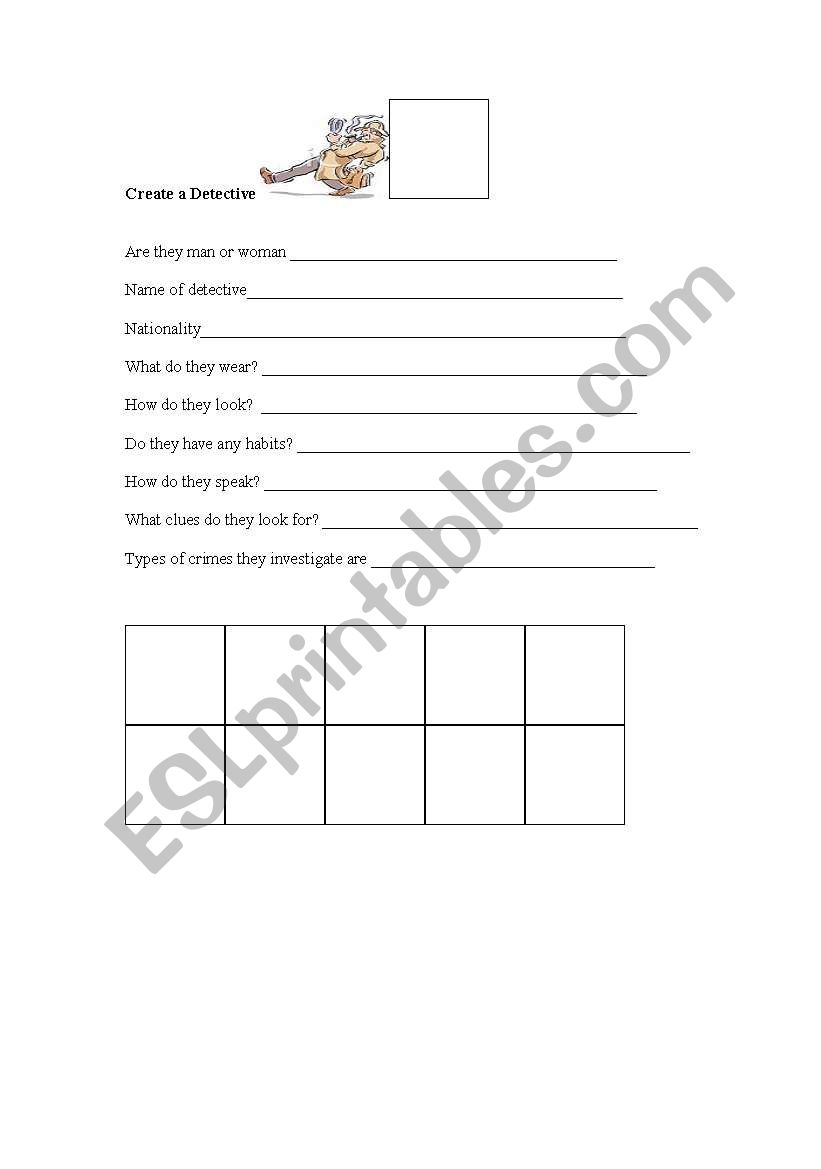 Create a Detective worksheet