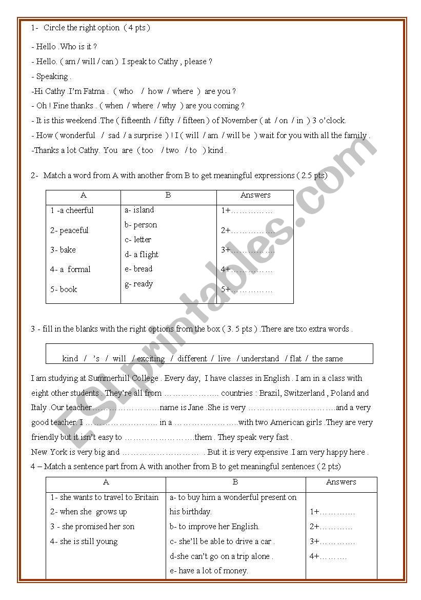 different types of tasks ( plenty of voc and tenses)