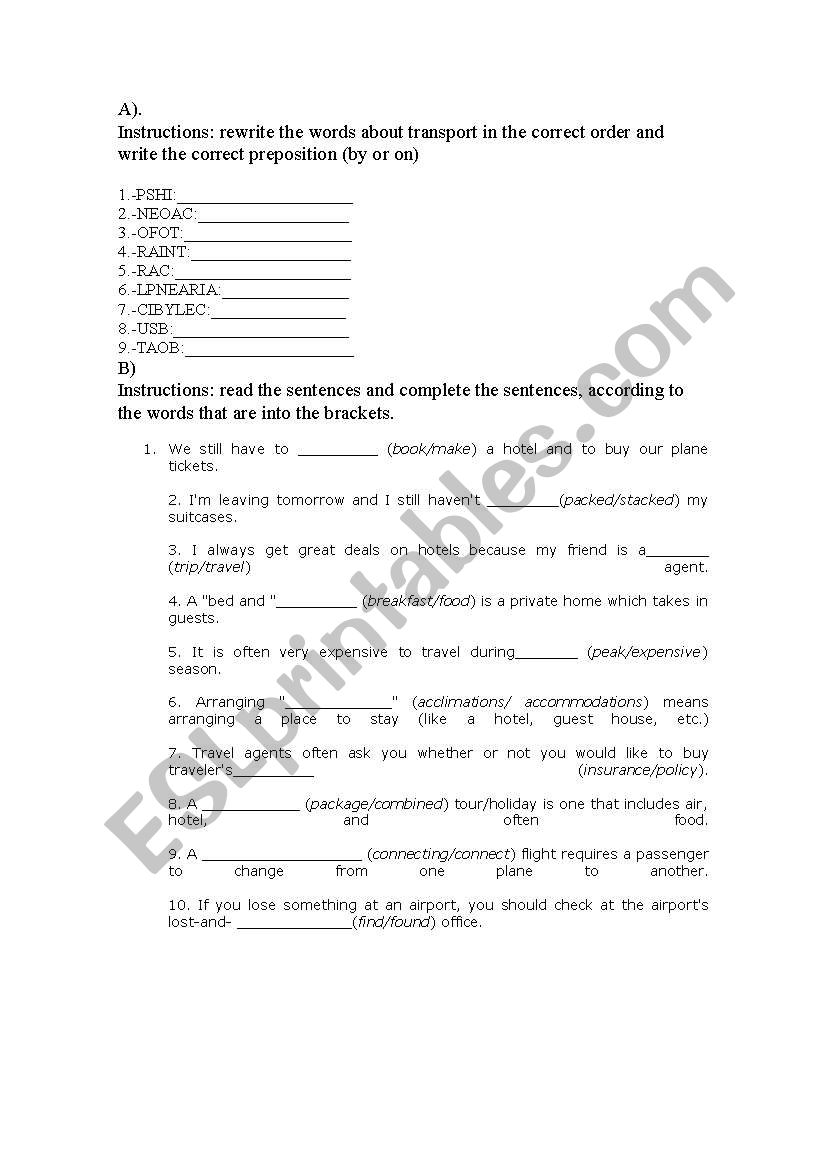 house and home worksheet