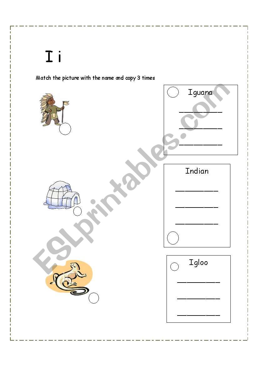 Vowels I worksheet