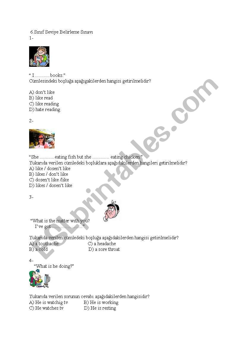 6.snf sbs deneme snav  worksheet