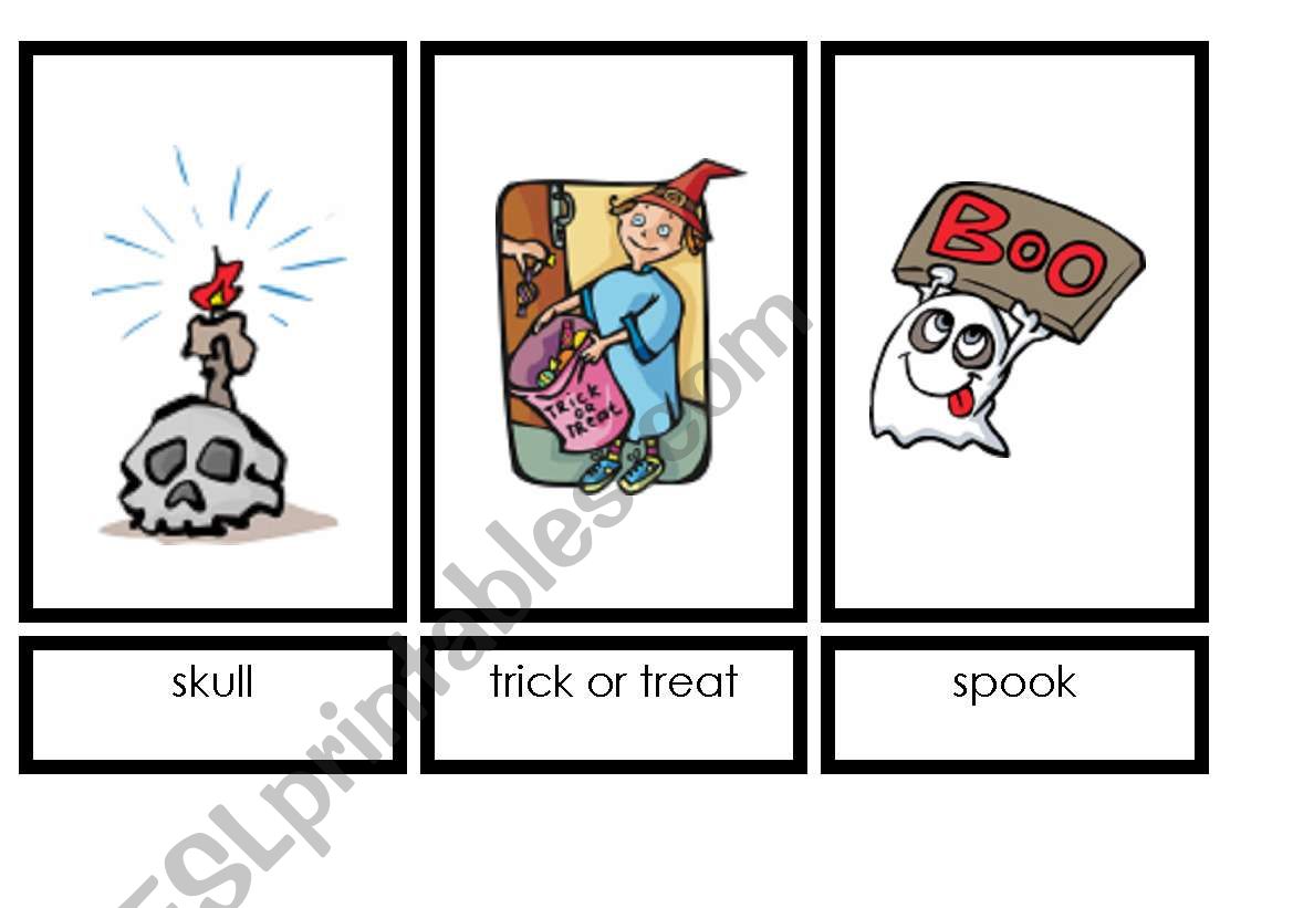 Halloween Cards - part 2 worksheet