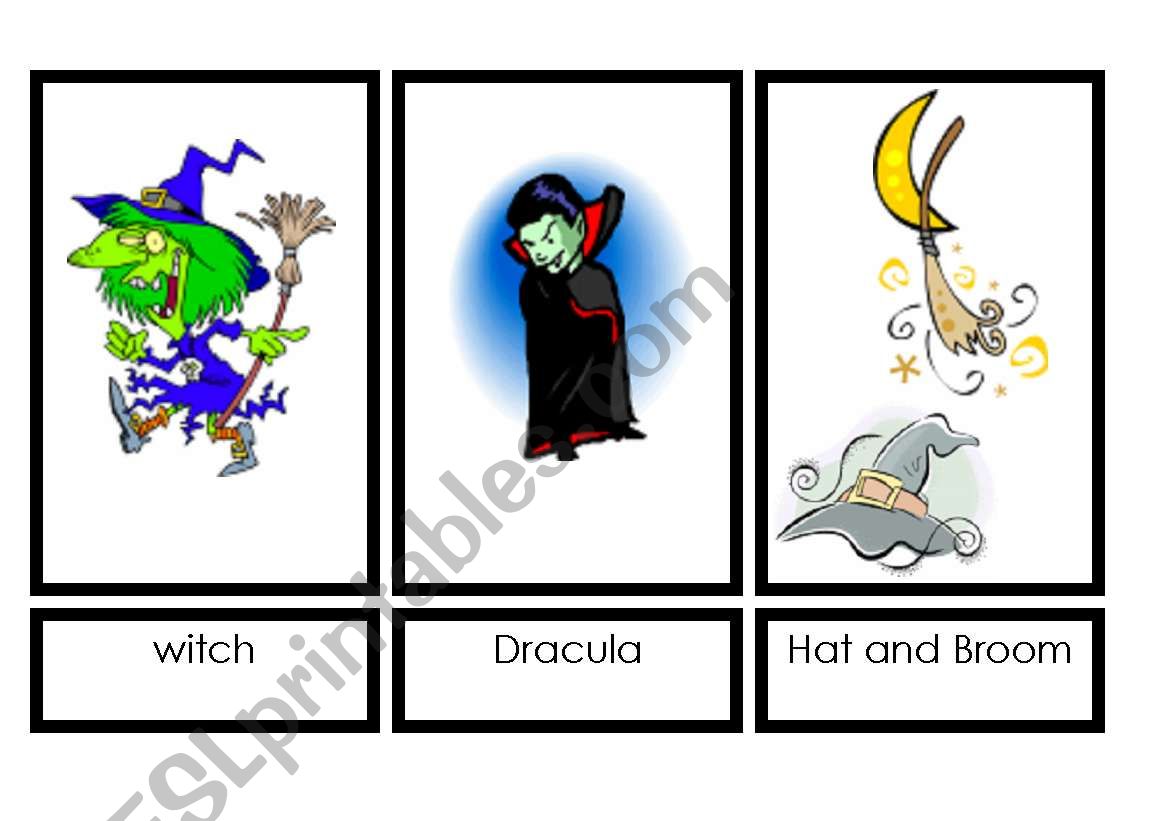 Halloween Cards 3 worksheet