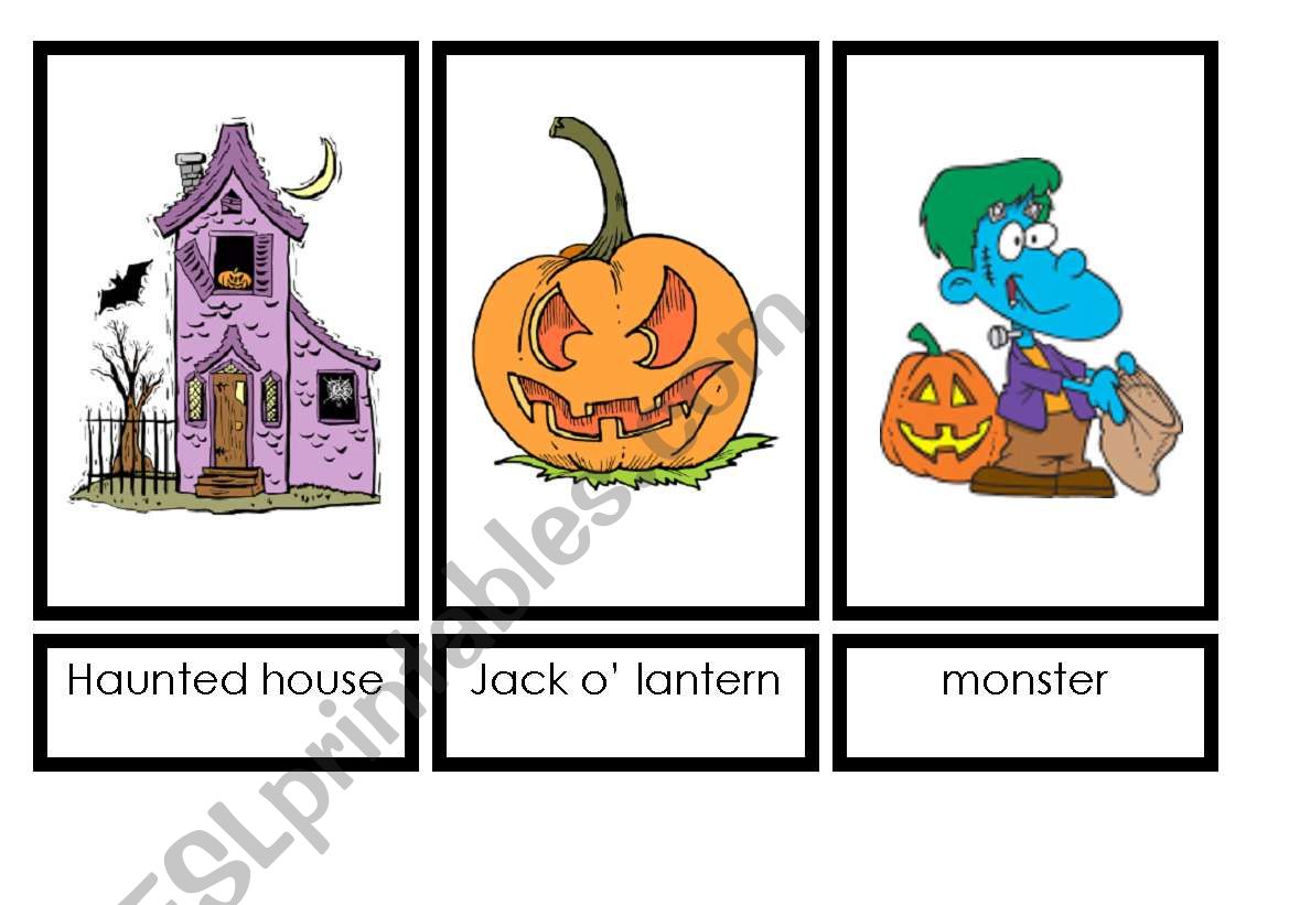 Halloween Cards 4 worksheet