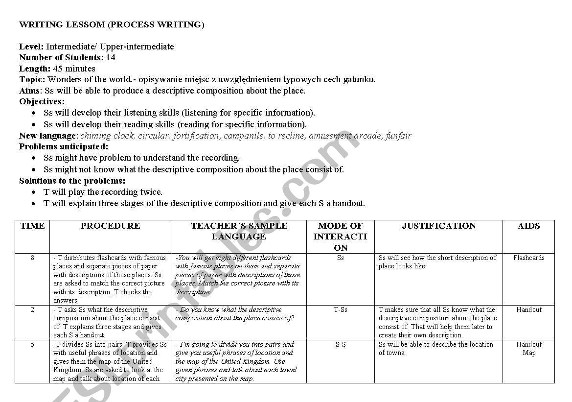 Lesson-plan- describing places