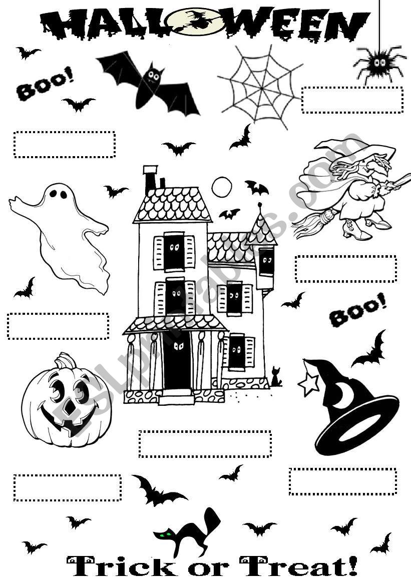 Halloween worksheet