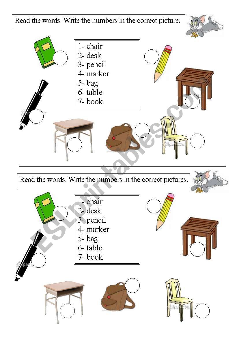 classroom worksheet