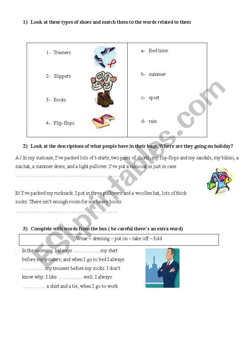 shopping part  two worksheet