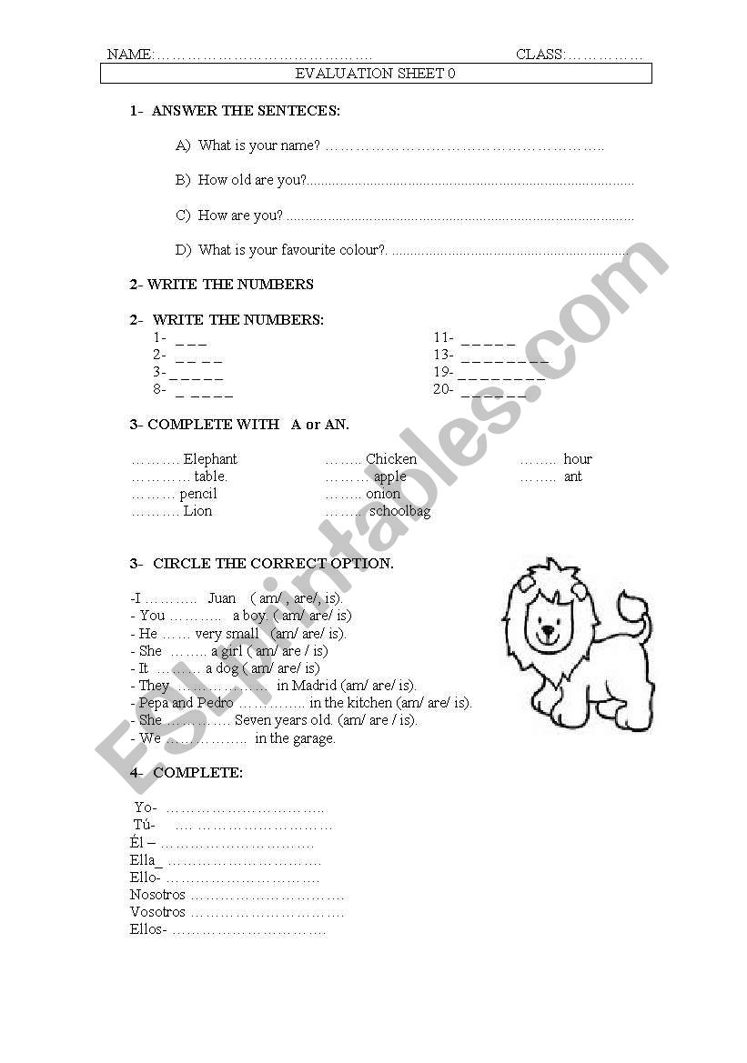 GREETINGS AND PRONOUNS worksheet