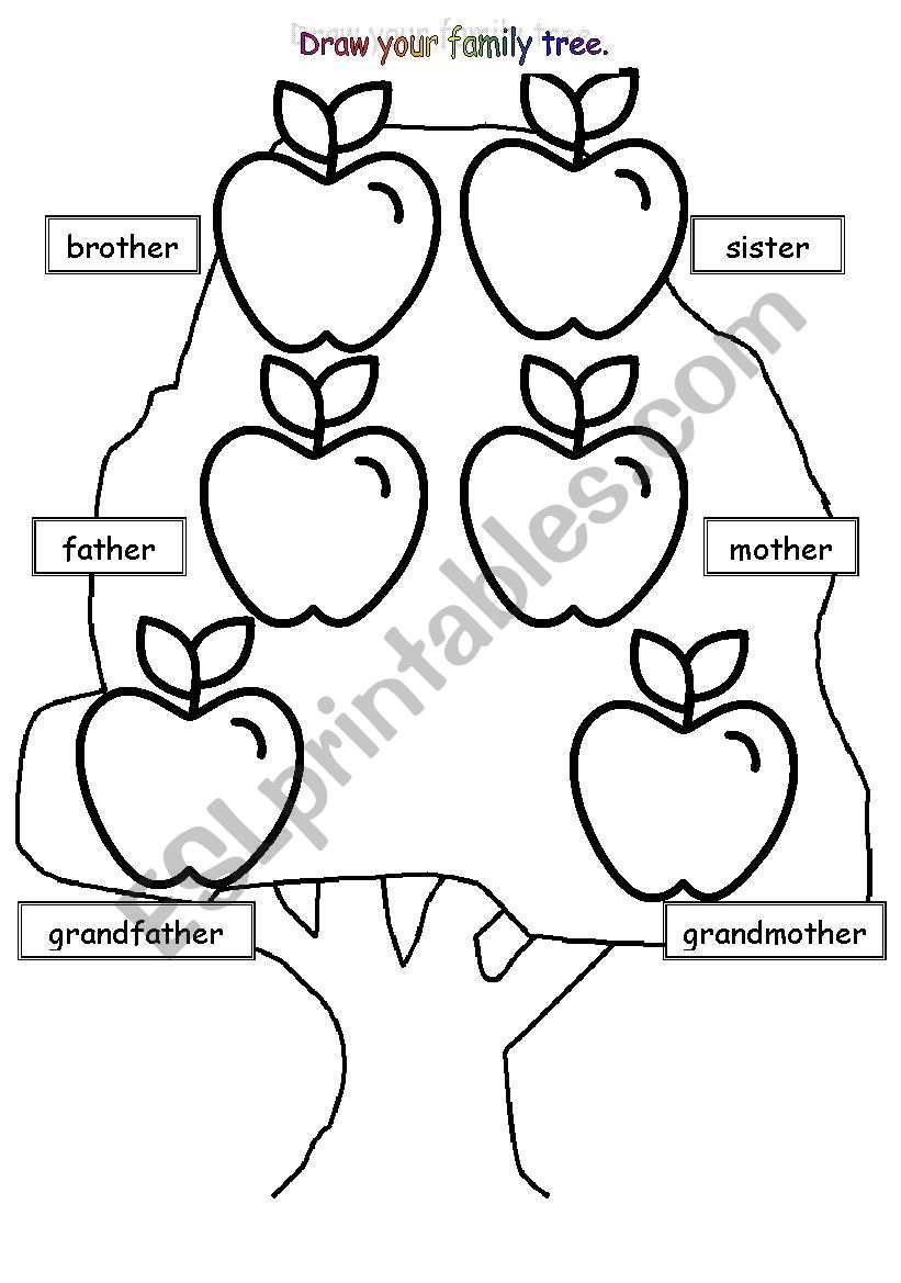 Family tree worksheet