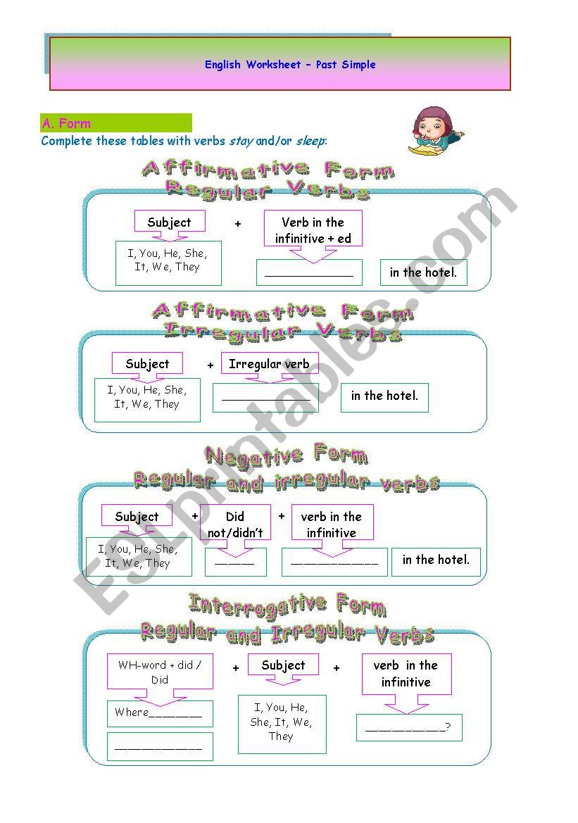 Past Simple Worksheet worksheet