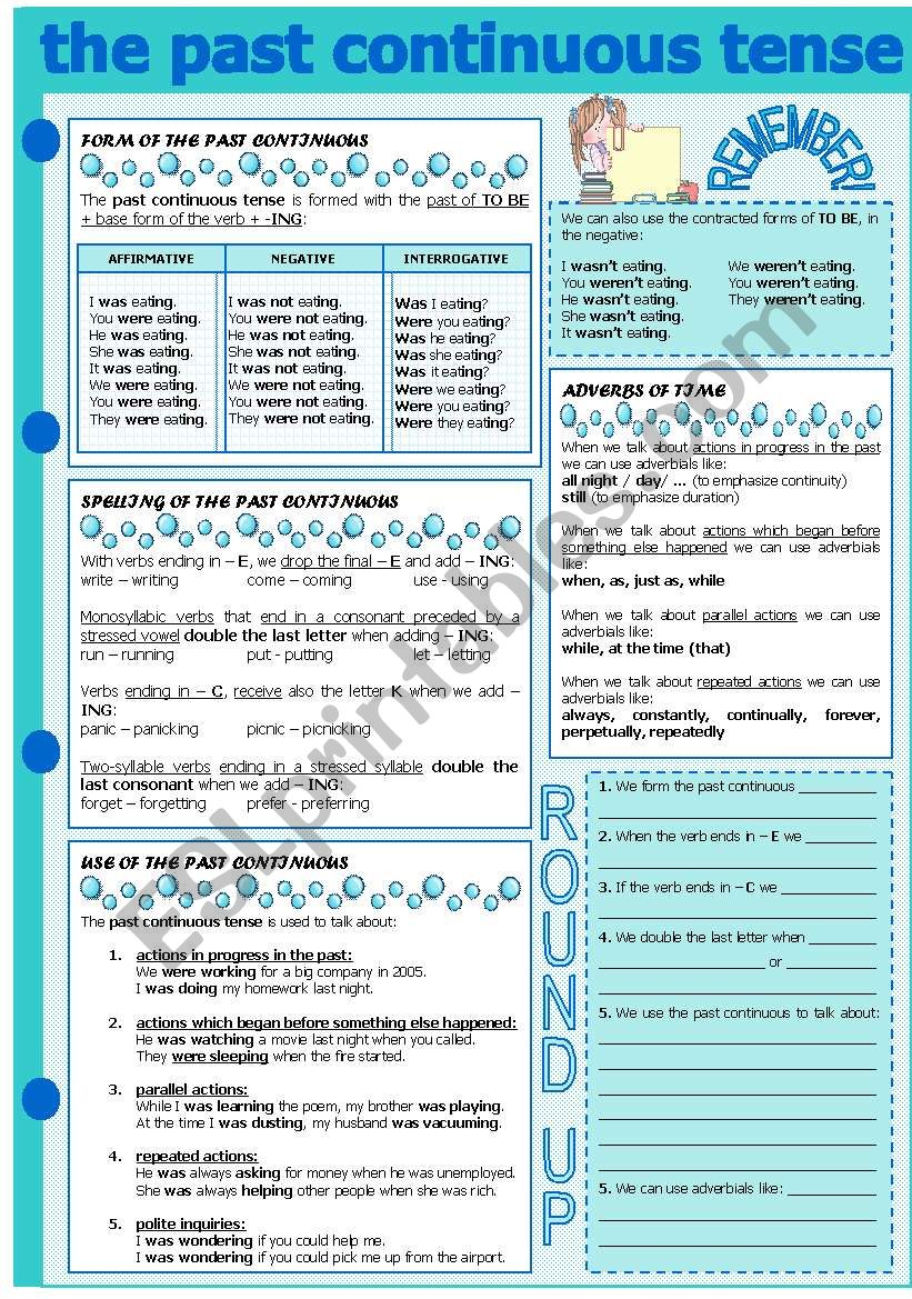 the-past-continuous-tense-esl-worksheet-by-evadp75