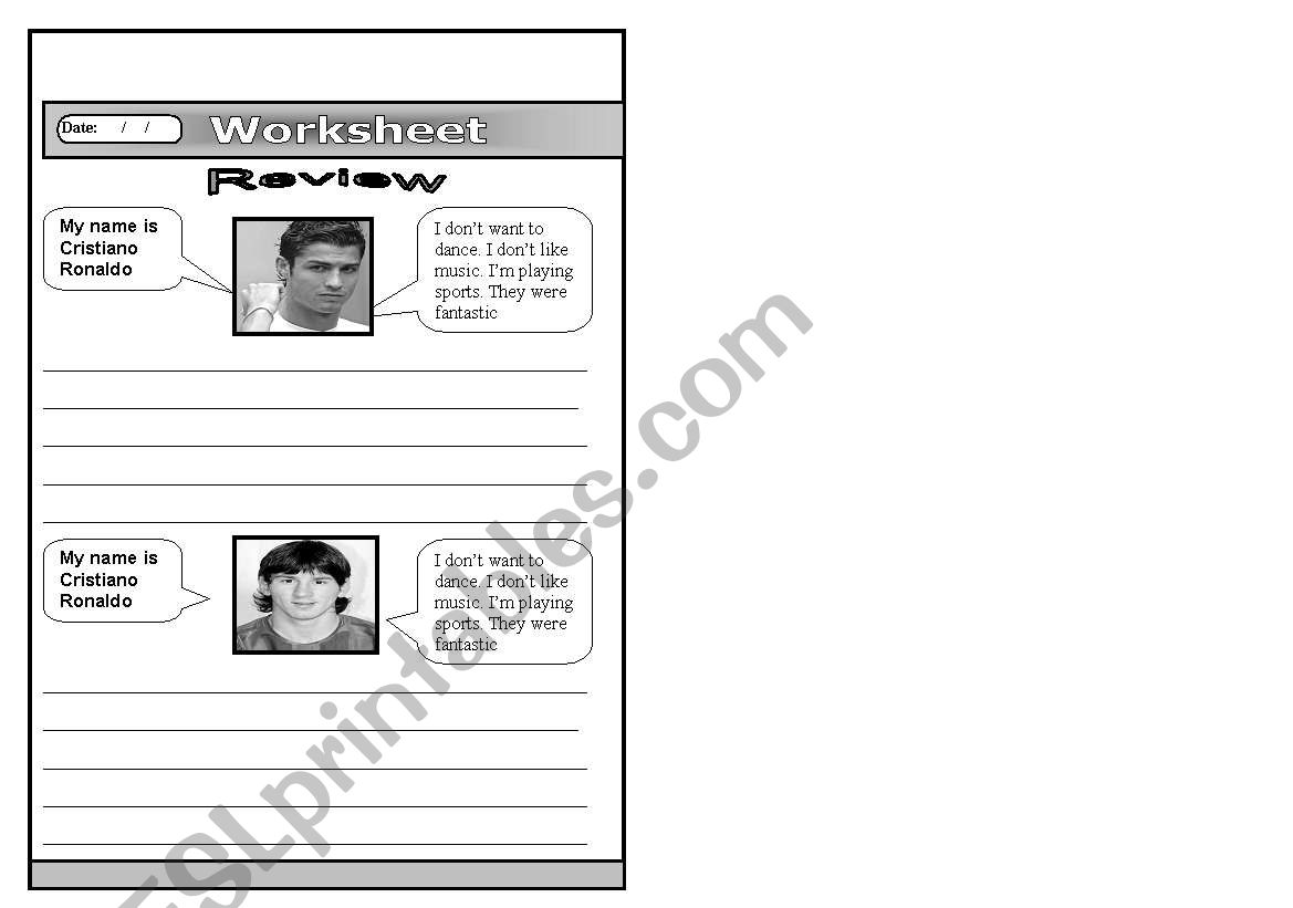 reported speech worksheet