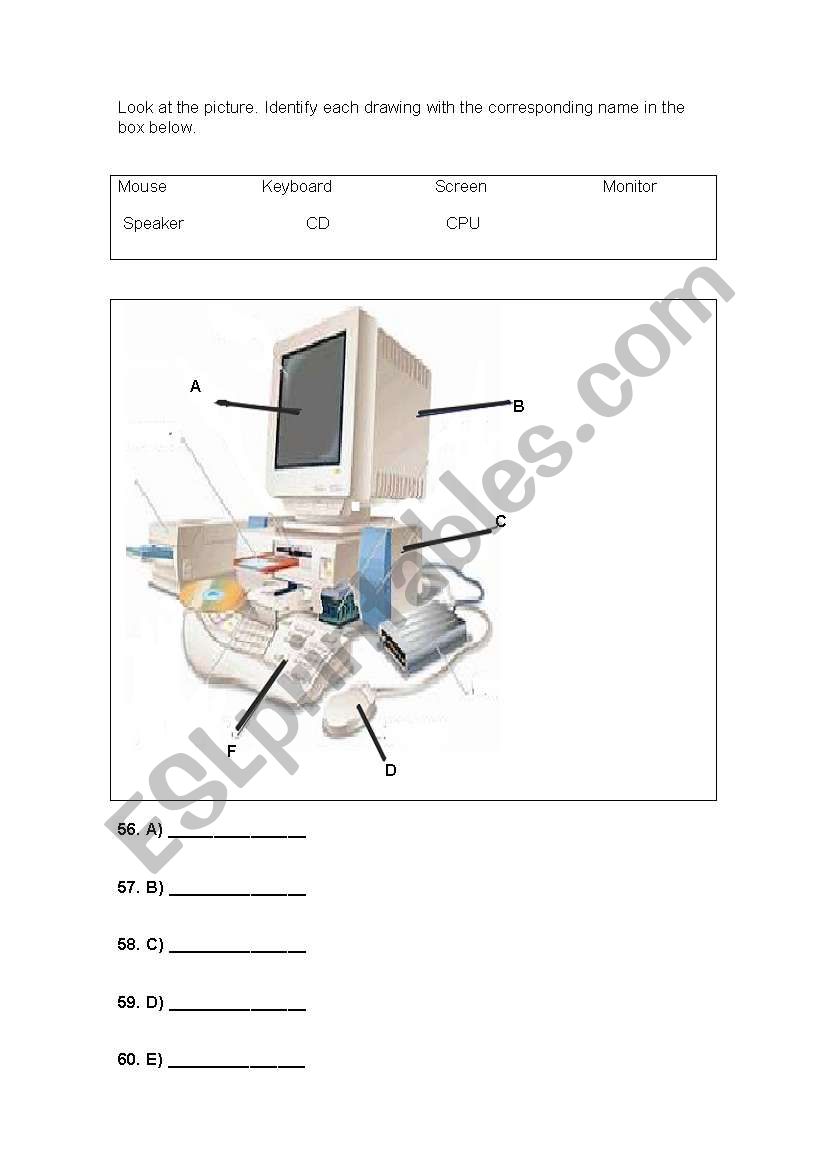 technology worksheet