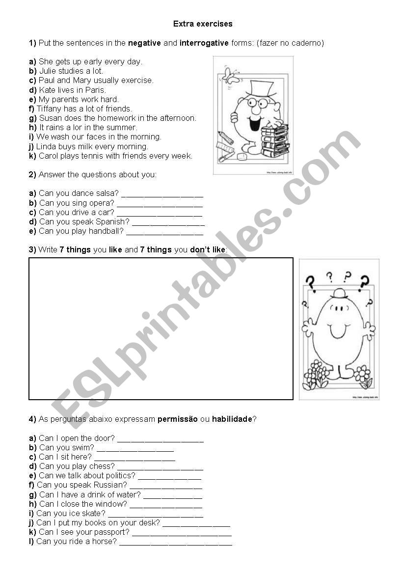 SIMPLE PRESENT  worksheet