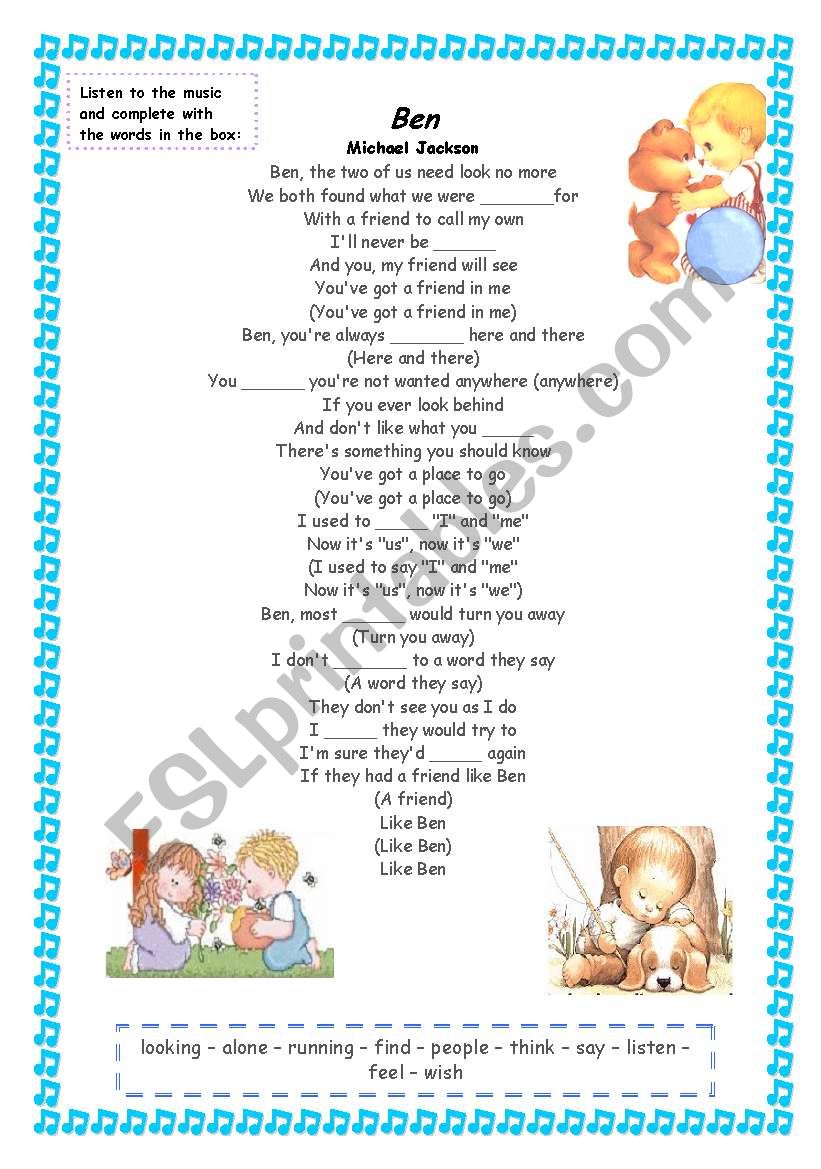 tell me why - ESL worksheet by ben 10