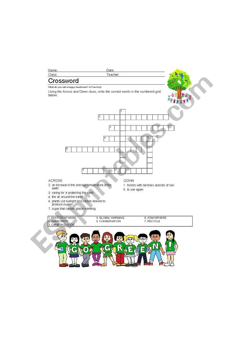 Crossword Puzzle on Climate Change