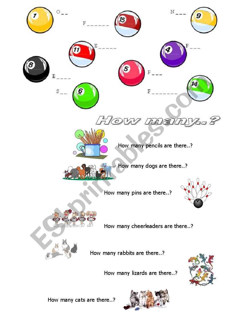 numbers and demostratives (plural)