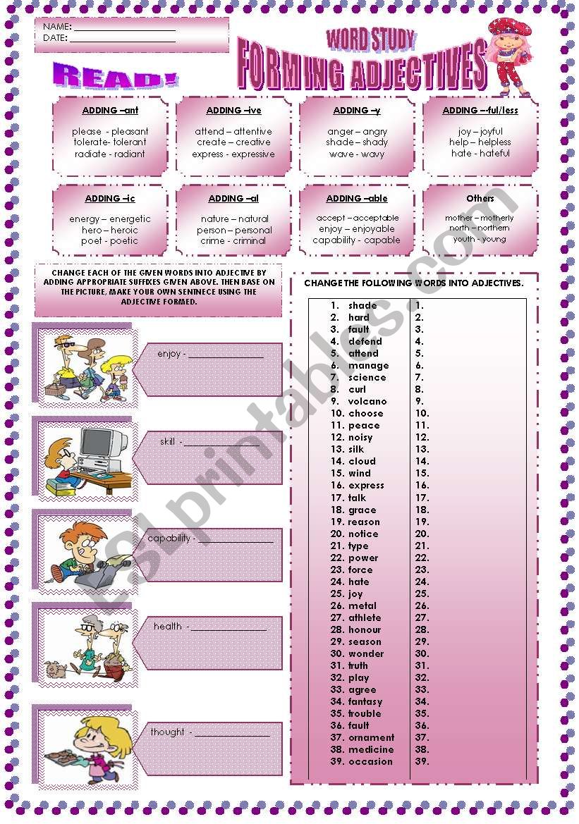 forming-adjectives-by-using-suffixes-esl-worksheet-by-mavic15