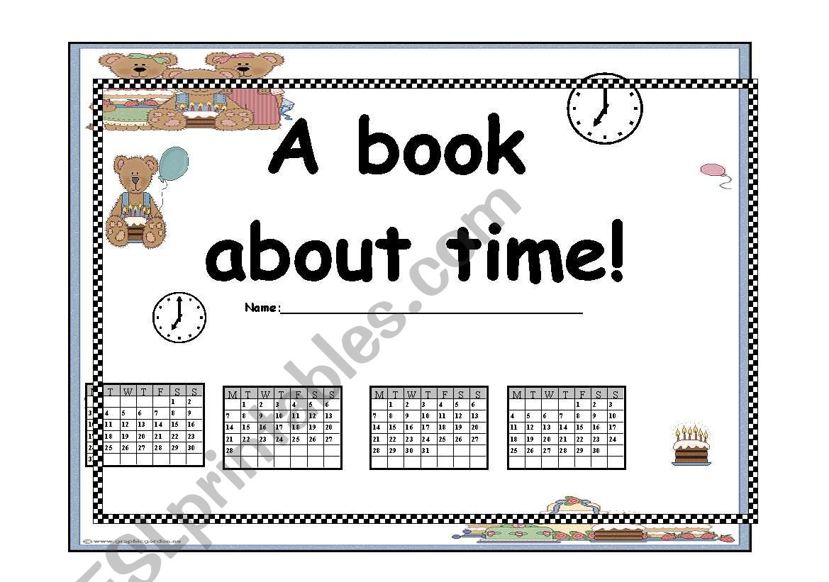 a book about time worksheet
