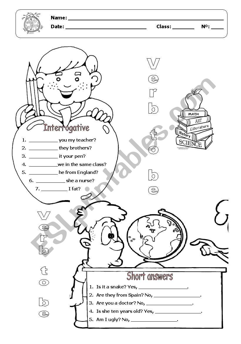 Verb to be interrogative form and short answers