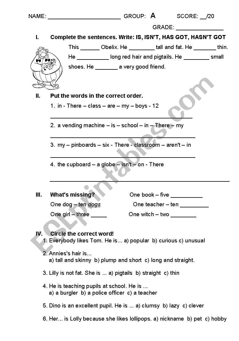 Exam 1 group A worksheet