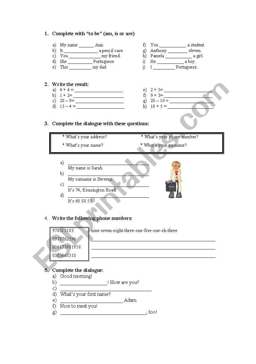 Remedial work worksheet