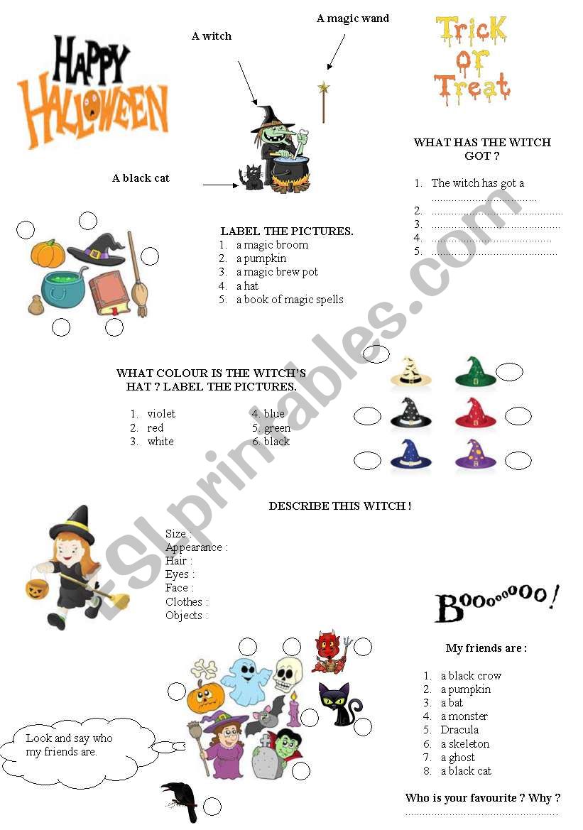 HALLOWEEN worksheet