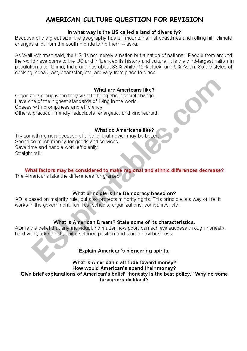 Review worksheet