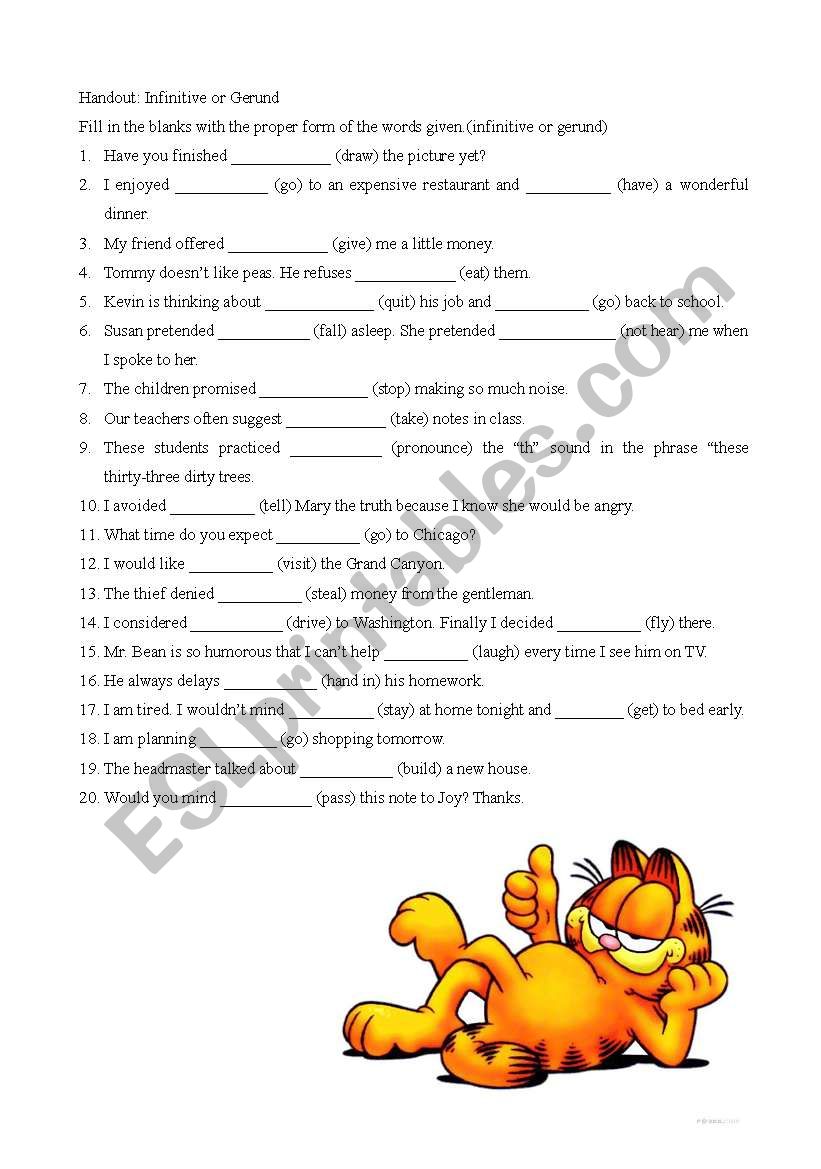 To do worksheet