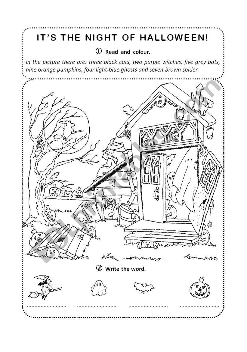 Its  Halloween! worksheet