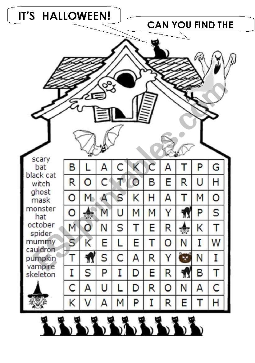 Its  Halloween! worksheet