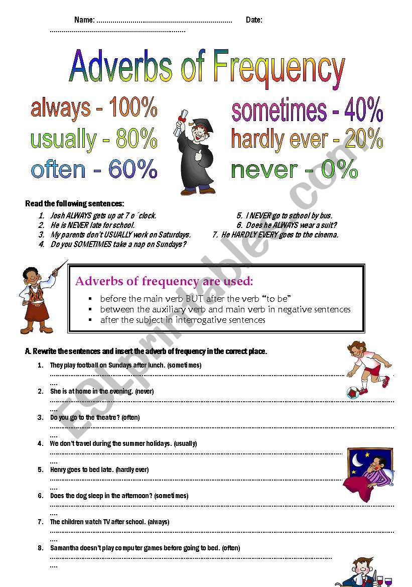 a-worksheet-to-teach-and-practice-adverbs-of-frequency-three-exercises-bw-version-and-key
