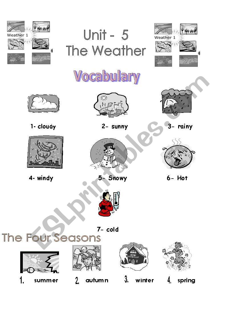 the weather worksheet