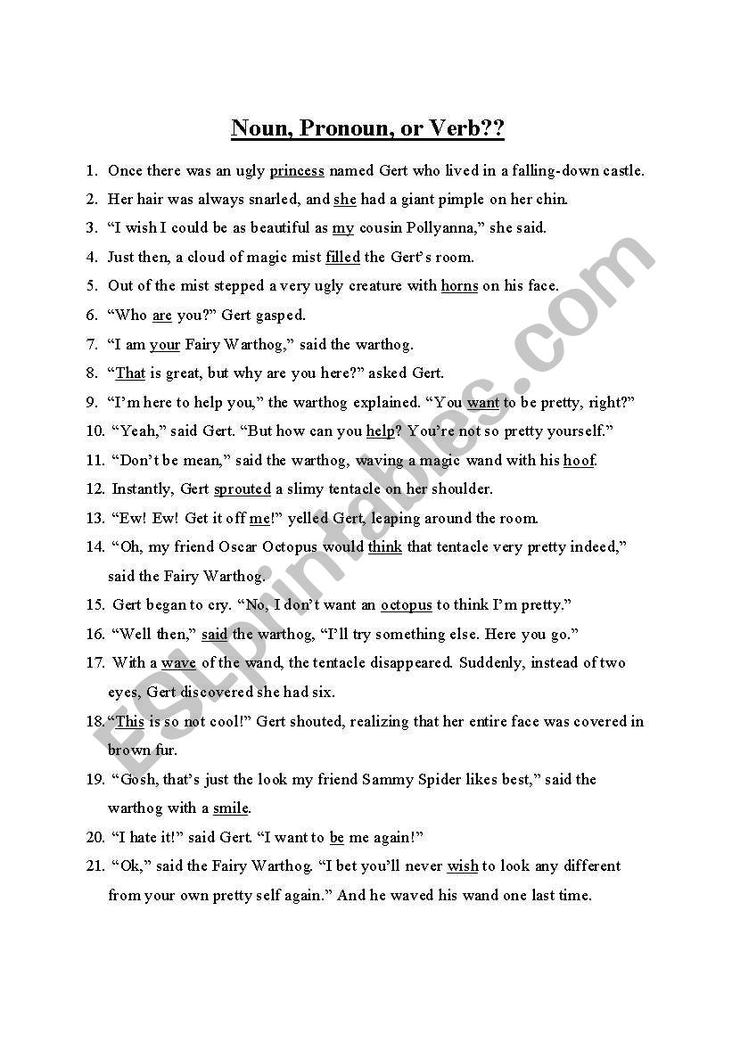 GRAMMAR worksheet