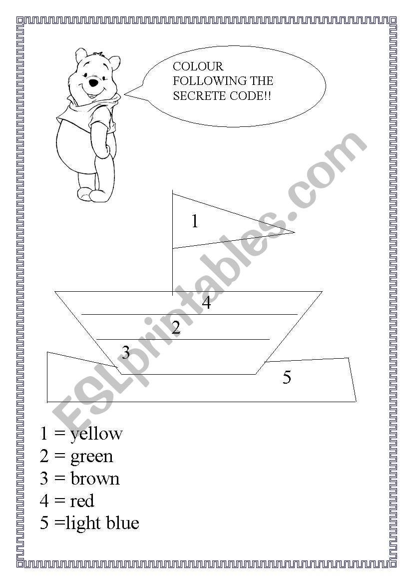 colours worksheet