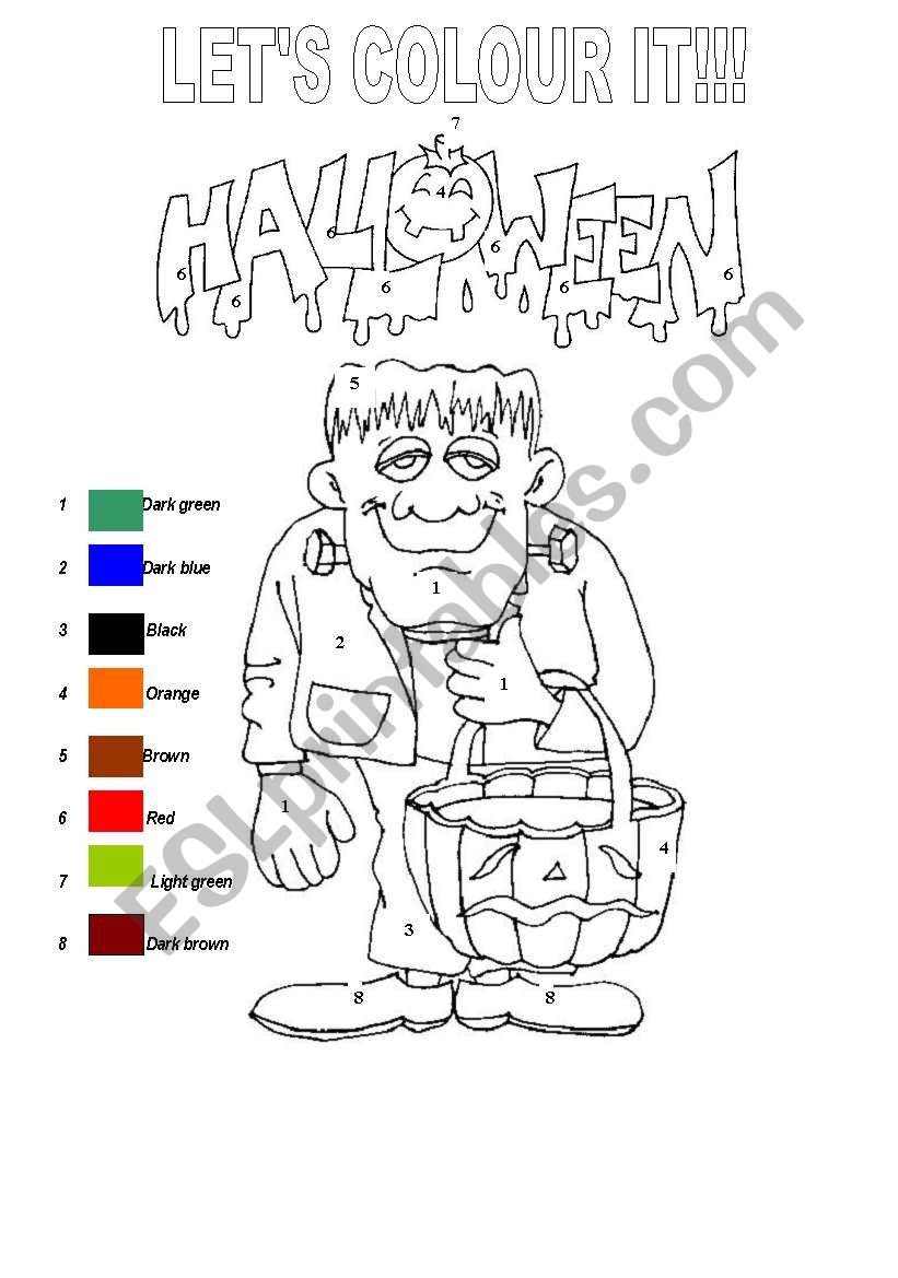 Halloween- LetÂ´s colour it!!!!!