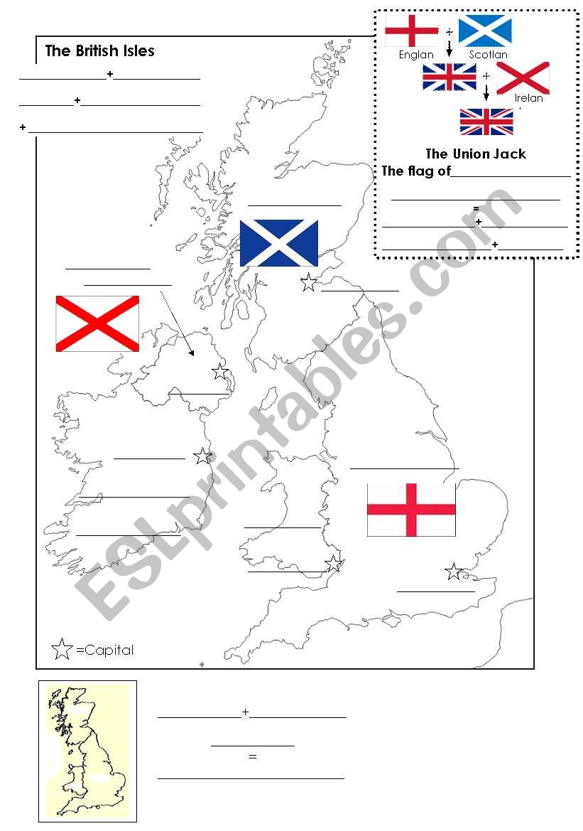 British Isles worksheet