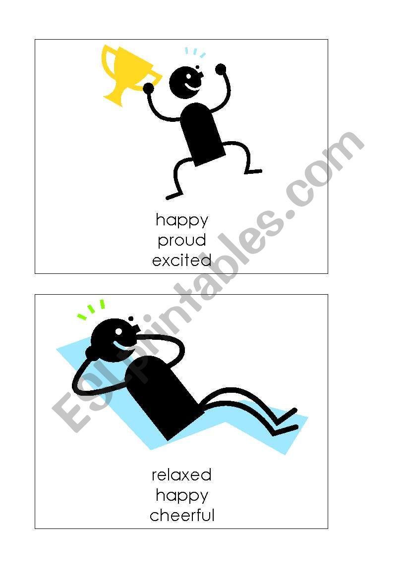 Emoticons flashcards worksheet