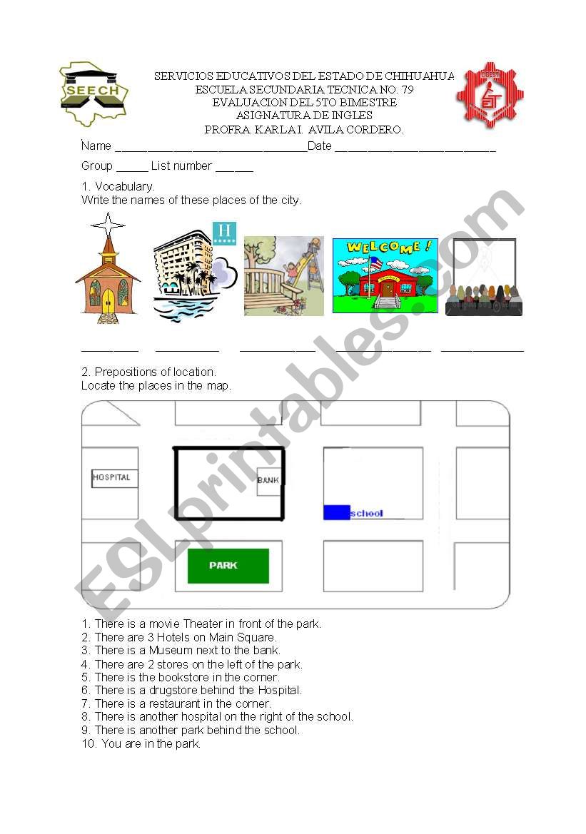 ESL PRINTABLE EXERCISE worksheet