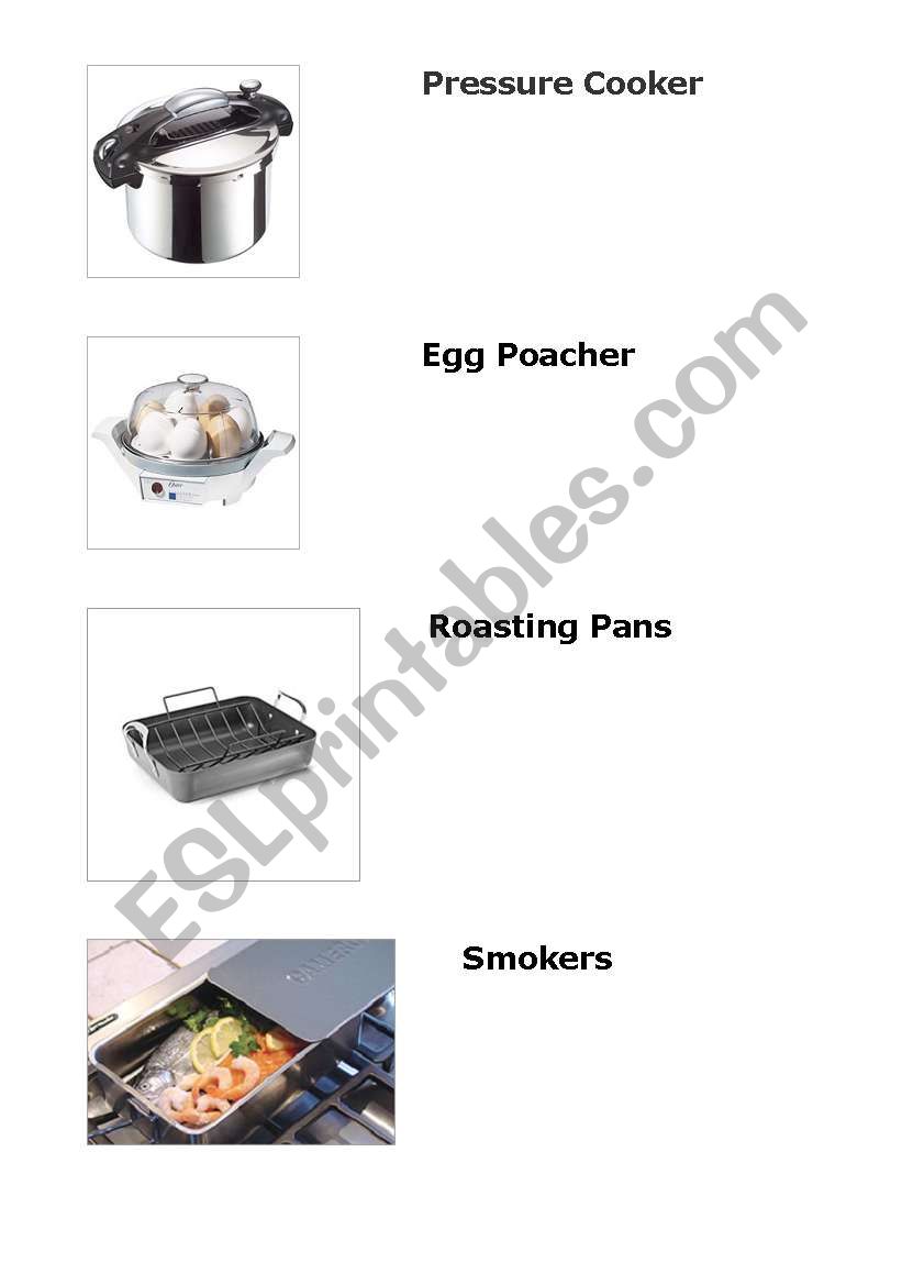 Kitchen Cookware worksheet