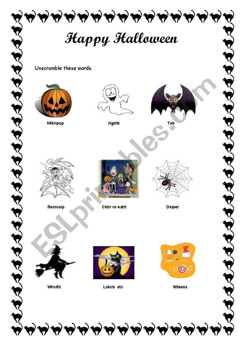 Happy Halloween! worksheet