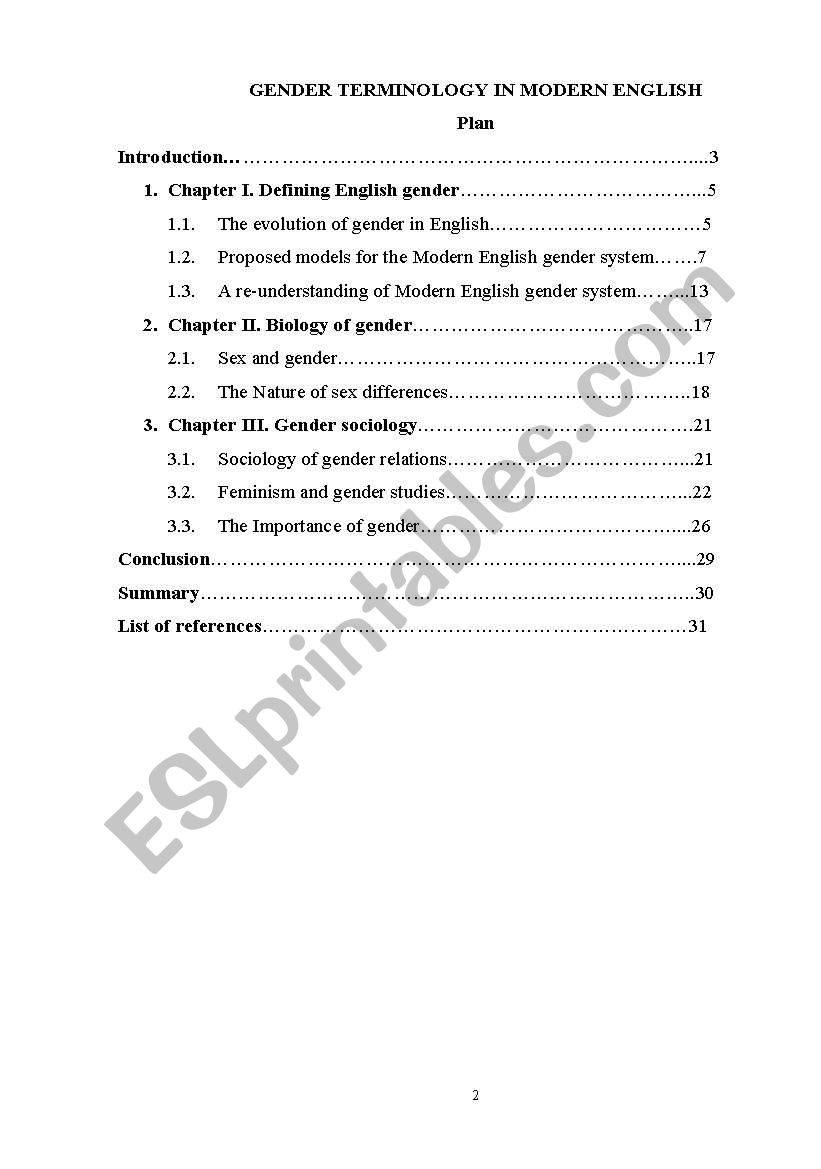  Gender terminology in Modern English